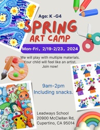 Spring Art Camp (K-G4)